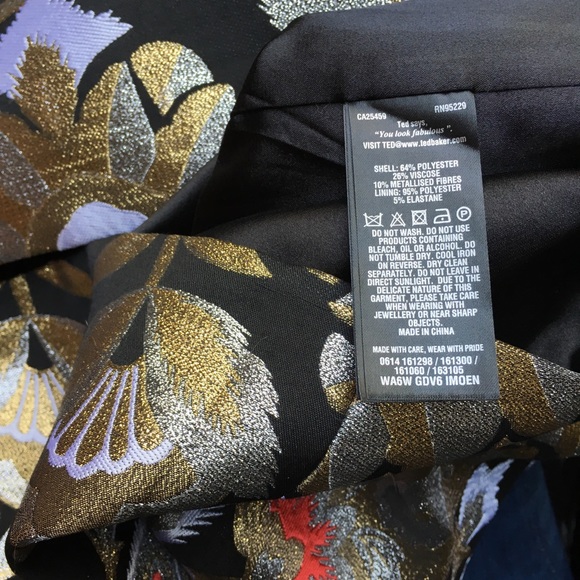 TED BAKER Imoen Opulent Orient Jacquard Dress NEW - Picture 8 of 8